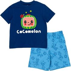 Get your little one ready to sing along to the toe-tapping rhythms of Cocomelon with this Cocomelon Graphic T-Shirt French Terry Shorts Outfit Set! Your child will love singing and dancing to Cocomelons fun 3D animation videos of both traditional nursery rhymes and their own original childrens songs in this awesome gear featuring lovable characters like baby JJ and his family and friends. Your little one will look so adorable in this short sleeve graphic tee shirt and cute and stylish shorts tha Terry Shorts Outfit, Cocomelon Characters, Cocomelon Jj, Traditional Nursery Rhymes, Baby Boy T Shirt, Stylish Shorts, Infant Boys, French Terry Shorts, Shorts Outfit