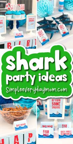 shark party ideas and free printables