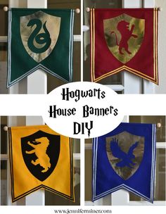 hogwarts house banner's diy