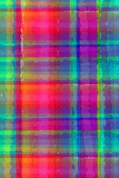 an abstract plaid pattern with multicolored lines