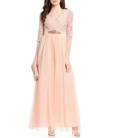 Women's Formal Dresses & Evening Gowns | Dillard's Spring Party Midi Dress With Empire Waist, Empire Waist Midi Dress For Spring Party, Glamorous V-neck Spring Evening Dress, Glamorous V-neck Evening Dress For Spring, Feminine Empire Waist Midi Dress For Party, Feminine Party Maxi Dress With Empire Waist, Empire Waist Midi Dress For Evening, Feminine Sleeveless Evening Dress For Spring, Feminine Sleeveless Spring Evening Dress