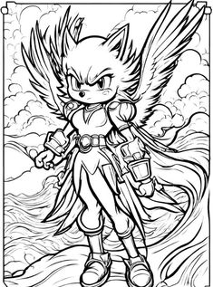 Find 27 Sonic coloring pages for kids featuring Sonic, Tails, Knuckles and more. Print, color online or download as PDF and enjoy the speedy adventures of Sonic the Hedgehog.