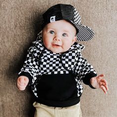 Our Black and White Checkered Trucker Hat will be your babe's new favorite infant trucker hat! This boys' snapback hat will keep your little one cool in the summer and goes with any outfit. This cute baby boys' hat features: Snapback with adjustable sizing Flexible brim Handmade in the USA Need help with sizing? Check out our size chart. Please allow 1-3 business days for your item to be fulfilled & shipped. ALL SALES FINAL. Boutique Baby Clothes, George Hats, Baby Clothes Brands, Unique Baby Clothes, Boutique Baby, Baby Boutique Clothing, Boys Sweatshirts, Baby Boutique, Toddler Girl Outfits