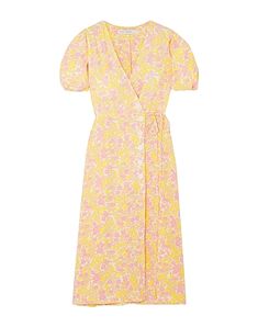 Deep Neckline, Fashion And Design, Faithfull The Brand, Women Midi, Pastel Yellow, Womens Midi Dresses, Light Yellow, Dress Skirt, Cold Shoulder Dress