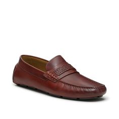 Vince Camuto-Ellyot Driving Loafer Polish up your casual looks with the Ellyot driving loafers from Vince Camuto. This driving moccasin is crafted with a quality leather upper, features a detailed bit accent and a sophisticated cutaway lip. Brown Slip-on Driving Loafers, Driving Moccasins, Driving Loafers, Mens Casual, Mens Casual Shoes, Vince Camuto, Moccasins, Cognac, Casual Looks