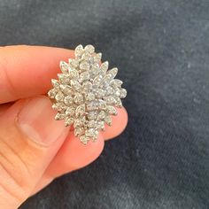 It’s Antique Big Statement Ring With Genuine Diamonds Stamped 14k. It’s Heavy Well Made Ring With Sparkly Natural Diamonds In Great Condition. Size Shown In Pictures Big Statement Rings, Ring Color, Womens Jewelry Rings, Statement Ring, Statement Rings, Natural Diamonds, Diamond Ring, Diamonds, Women Jewelry