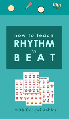 how to teach rhythm and beat with free printables