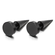 PRICES MAY VARY. Pair 8MM Black Circle Stud Earrings in Stainless Steel for Men and Women, Spiked Screw Back Metal: Stainless Steel Finishing: Polished Gauge: 1MM(0.04")thick; Dimension: length: 19.5MM(0.76"); width: 8MM(0.31");Weight: 3.2g Package: Jewelry Box with Brand Name COOLSTEELANDBEYOND *Condition: 100% brand new
*Code: ME-885-B
*Metal: Stainless Steel
*Finishing: Polished
*Gauge: 1MM(0.04")thick; 
*Dimension: length: 19.5MM(0.76"); width: 8MM(0.31")
*Weight: 3.2g
*Package: Jewelry Box Black Earrings Men, Mens Earrings Studs, Fake Gauge Earrings, Circle Stud Earrings, Skeleton Bones, Outfit Shopping, Black Circle, Black Stud, Circle Earrings Studs