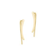 These Adornia 14k gold plated climber earrings are the perfect accessory for your classy style. These Adornia 14k gold plated climber earrings are the perfect accessory for your classy style.Click on this JEWELRY & WATCHES GUIDE to learn about fit, styles, materials and more! FEATURES Length: 14 mm x 1.5 mm Backings: post Nickel free Metal: stainless steel Plating: 14k gold Finish: polished Packaging: pouch Size: One Size. Color: Gold Tone. Gender: female. Age Group: adult. Modern Gold Ear Climbers For Formal Events, Elegant Gold Ear Climbers For Formal Occasions, 14k Gold Ear Climbers With Ear Wire, Elegant 14k Gold Ear Cuff With Ear Wire, Classic 14k Gold Ear Climbers, Elegant Yellow Gold Ear Climbers, Gold-plated Yellow Gold Ear Climbers, Yellow Gold-plated Single Ear Climber, Minimalist Gold-plated Ear Climbers