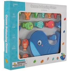 the ocean building game is in its box