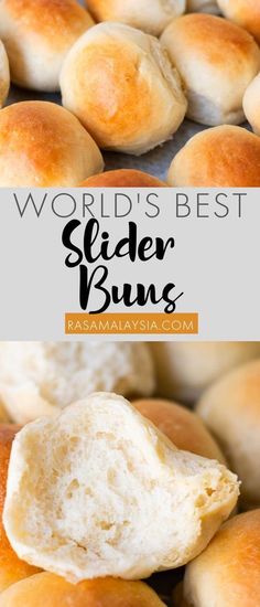 the world's best slider buns are made with soft, buttery rolls