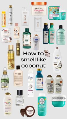 Coconut Sent, How To Smell Like Coconut, Perfume Coconut, Coconut Milk Shampoo, Coconut Shampoo, Coconut Scent, Facial Skin Care Routine