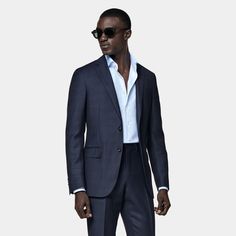 Alongside features like a lightly padded shoulder, sous bras and real horn buttons, this handsome blue Sienna suit jacket is cut from pure wool by the Vitale Barberis Canonico mill. Tailored to our accessible regular fit, it's finished in a bird’s eye weave for understated pattern and texture. Unique Fits, Style Expert, Fine Fabric, Birds Eye, Workout Jacket, Navy Stripes, Blue Bird, Horn, Suit Jacket