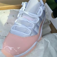 Air Jordan 11 Retro Pink Size 6 Nwto Pink Jordan 11, Jordan Pink, Jordan 11s, Pink Jordans, Pretty Sneakers, Jordan Retro 11, Custom Nike Shoes, Retro 11, Air Jordan 11 Retro