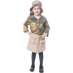 It'sMoreThanaCostume!OurProductLineconsistsofbeautifulCostumesthatareExtremelyRealisticLooking,UniformQuality,�VeryLowPricedforPretendPlayforallyearroundANDForHalloweenCompletesetswithallAccessoriesincludedinabeautifulAttractiveDurablepackage.Includesshirt,skirt,beltandhat.Shirtisimprintedwithanimalsandhasazebraprintcollar.Sunhatistrimmedwithaleopardprintstripe.Tanskirtwithbeltandpockets. Safari Explorer, Animal Artwork, Tan Skirt, Funny Costumes, Beautiful Costumes, Adult Halloween Costumes, Skirt Belt, Costume Shop, Fancy Dress Costumes