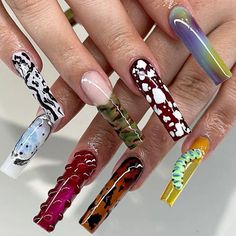 Bright Acrylic Nails, Womens Essentials, Nail Instagram, Vintage Nails, Stylish Nails Designs, Glamour Nails, Fall Acrylic Nails