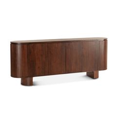 Athens 79 Mid Century Modern Sideboard - World Interiors Modern Media Cabinets, Mid Century Modern Sideboard, Wood Tv Stand, Solid Wood Tv Stand, Storage Cabinet Shelves, Wood Tv, Tv Stand Wood, Media Cabinet, Modern Sideboard