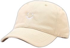 Comfortable Adjustable Baseball Cap, Comfortable Adjustable Baseball Cap For Everyday, Adjustable Comfortable Baseball Cap, Adjustable Beige Dad Hat With Curved Visor, Trendy Beige Dad Hat For Summer, Casual Beige Baseball Cap For Sports, Casual Beige Dad Hat For Streetwear, Beige Summer Dad Hat, Casual Summer Sports Dad Hat