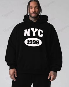 - Commemorating New York 1998, the minimalist design focuses on simplicity, clarity and style.- Designer DEIOAO Brand Collaboration Oversized Even Hoodie- A branded logo in the same color palette helps you create your look with ease. -Material:Made of high quality 86% cotton material, breathable, comfortable and warm.-Specifications:- 86% cotton, 9% wool, 5% spandex.- Off-shoulder design- Printed- Hooded, round neck- Kangaroo pocket- Machine washable Please Note:All Dimensions Are Measured Manua Oversized Black Hoodie With Letter Print, Oversized Black Hoodie For Sports, Basic Oversized Sweatshirt For Streetwear, Black Hip Hop Hoodie For Students, Black Hip Hop Hoodie For College, Basic Streetwear Hoodie With Letter Print, Basic Hoodie With Letter Print For Streetwear, Basic Letter Print Hoodie For Streetwear, Basic Logo Print Sweatshirt For Streetwear