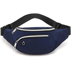 Waist Bag Belt: Durable Waist Belt Fits Waists From 23 To 53 Inches. Size: 12.2l X 5.12h X 2.76w (Inches). With 3 Zippered Pockets , With The Two Pockets In The Front (Zippered Main Compartment And Small Front Pocket) And The Flat Pocket In The Back Zipper Closure Suitable Users: Unisex. Trendy Blue Shoulder Bag For Outdoor, Trendy Blue Outdoor Bags, Functional Navy Shoulder Bag For Outdoor, Navy Functional Shoulder Bag For Outdoor, Casual Navy Bag For Outdoor, Casual Navy Bags For Outdoor, Casual Navy Outdoor Bag, Functional Navy Shoulder Bag With Pockets, Navy Nylon Bag With Pockets