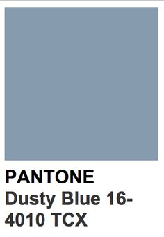 the pantone dusty blue color is shown