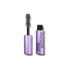 e.l.f. Cosmetics Big Mood Mascara Travel Size in Black. Brand new condition. 0.14 oz / 4 ml.    What is it: A travel-size volumizing and lifting mascara with a uniquely shaped brush head to give you big, bold lashes that command attention.   Why we love: Perfect for travel or on-the-go! Plumps and lifts your lashes all day Smooth, creamy formula infused with jojoba wax to hold lashes’ curl Effortless application in one stroke Hourglass-shaped brush head to separate and define lashes Smudge- and flake-resistant formula  Take on the world with #BigMoodEnergy, dramatic lashes, and all the confidence in just one swipe. This volumizing and lifting mascara gives you the false lash effect of your dreams without smudging or flaking. For a bold look with definition, the brush head boasts an hourgla Big Mood Mascara, Dramatic Lashes, Big Mood, Eyes Lips Face, Eye Mascara, How To Apply Mascara, Hourglass Shape, Cruelty Free Makeup, Volume Mascara