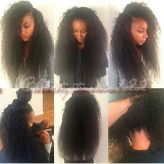 Versatile vixen sew in with closure ? Love it Curly Full Lace Wig, Hair Weaves, Hair Laid, Hair Crush, Different Hairstyles, Hair Game