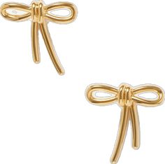 Formal Gold Earrings With Decorative Bow, Gold Earrings With Decorative Bow For Formal Occasions, Classic Gold Bow Earrings, Label Design, Gold Tone Metal, Net A Porter, Valentino Garavani, Women Collection, Ear Piercings