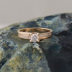 "Modern, Twisted engagemenet ring made in 14K rose gold and set with clear diamonds. The pictures shows a 0.4ct center diamond size. you can choose the size of the diamond from the section \"diamond size\" above. The design can be made for a larger or smaller diamonds as well, and can be set with any other type of stone you would like. CENTER DIAMOND SPECIFICATIONS Carat Weight: Choose above Color: G - H + Clarity: SI + Shape: round SIDE DIAMONDS SPECIFICATIONS Pieces: 14 Carat Weight: 0.12 CT C Diamond White 14k Rose Gold Diamond Ring For Anniversary, 14k Rose Gold Diamond Ring For Promise, 14k Rose Gold Brilliant Cut Ring For Anniversary, Anniversary 14k Rose Gold Rings With Single Cut Diamonds, Luxury 14k Rose Gold Promise Diamond Ring, 14k Rose Gold Brilliant Cut Ring For Promise, Anniversary Rings In 14k Rose Gold With Brilliant Cut, 14k Rose Gold Brilliant Cut Promise Ring, 14k Rose Gold Brilliant Cut Diamond Ring