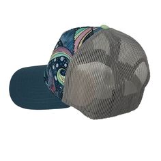 MID PROFILE FIT SPECS: 53% Polyester 47% Cotton Adjustable snapback closure One Size Fits All Mesh back Plastic snap Hard buckram Multicolor Flat Bill Baseball Cap For Outdoor, Adjustable Flat Brim Trucker Hat For Sports, Curved Bill Snapback Hat For Spring Outdoor, Outdoor Spring Snapback Hat With Curved Bill, Spring Outdoor Snapback Hat With Curved Bill, Multicolor Snapback Baseball Cap For Outdoor, Multicolor Curved Brim Trucker Hat For Outdoor, Multicolor Trucker Hat With Curved Brim For Outdoor, Casual Adjustable Trucker Hat With Flat Bill