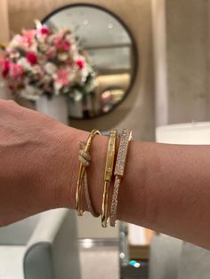 Tiffany And Co Stacked Bracelets, Tiffany Stack, Tiffany Bracelet Stack, Tiffany Bracelet Gold, Tiffany Bracelet, Gold Bracelets Stacked, Tiffany And Co Bracelet, Jewelry Tiffany