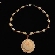 One Of A Kind Beautiful Surfs Up Necklace Hand Made With Flower Pendant. Colors Are Light Orange Peach And Very Feminine. Perfect With Summer Outfit And Flip Flops. Style Upgrade, Orange Cream, Surfs Up, Light Orange, Flower Pendant, Beautiful Hand, Summer Outfit, Womens Jewelry Necklace, Flip Flops