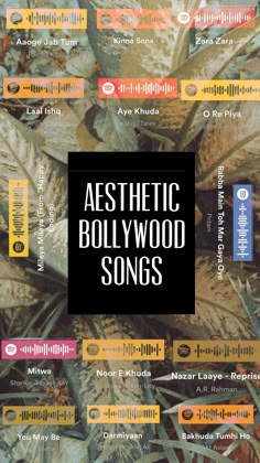 the poster for aesthetic hollywood songs