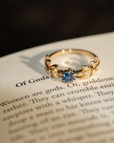 Goddess Ring, Ceylon Blue Sapphire, Gold Aesthetic, Royal Baby, Dream Engagement Rings, Cute Rings