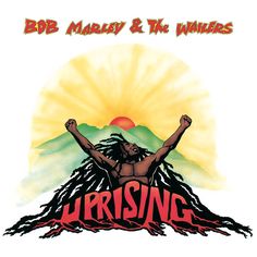 the album cover for bob marley and the wailers'lurrising, featuring an image of a man with dreadlocks