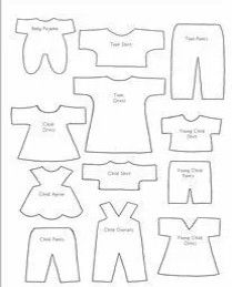 paper doll clothes for babies and toddlers