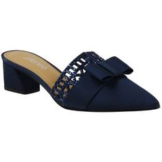 The Randa In Navy Blue And In Wide Width Size 7 W Is A Stylish Special Occasion Cocktail Party Shoe. Shop Wide Width And Double Wide Width Shoes at J. Renee's Official Site. Spring Party Mules With Almond Toe, Synthetic Low Heel Mules For Party, Evening Synthetic Mules With Almond Toe, Party Synthetic Mules With Low Heel, Party Synthetic Mules With Almond Toe, Party Mules With Low Heel In Synthetic Material, Womens Wide Shoes, Bow Mules, Bold Shoes