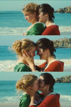 two women hugging each other on the beach