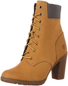 Timberland Women's Earthkeepers Glancy 6' Boot *** Read more at the image link. (This is an affiliate link) Ankle Lace Up Boots, Chelsea Boots Heel, Double Collar