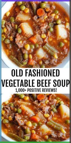 My Mom’s Old-Fashioned Vegetable Beef Soup is one of my all-time favorite soup recipes. It’s super simple homemade soup recipe and makes enough to freeze!