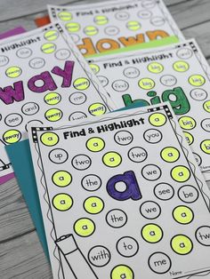 four different sight words worksheets for beginning and ending the letter sounds with free printables