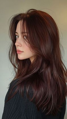 Tones Of Brown Hair Shades, Brunette With Red Tint, Hair Shades Of Brown, Lowlights For Auburn Hair, Short Dark Brown Hair Styles, Dark Red Brown Hair Color Brunettes, Rich Brown Hair Colors, Brown Shade Hair Color, Auburn Highlights On Black Hair