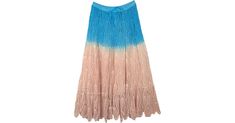 Beach Vacation Turquoise Crochet Long Skirt in Clothing - A cool boho skirt with elegant crochet work and beach-inspired colors - this skirt is bound to be a matchless centerpiece in your bohemian style wardrobe that is perfect for a beach vacation or a Mediterranean cruise. Features: Crochet-Clothing, Vacation, Beach. Bohemian Crochet Lace Beach Bottoms, Bohemian Multicolor Bottoms For Beach Cover-up, Summer Festival Crochet Skirt, Summer Vacation Crochet Skirt, Bohemian Blue Maxi Skirt For Beach, Summer Crochet Skirt For Vacation, Casual Skirt With Crochet Trim For Vacation, Beach Skirt With Crochet Trim, Bohemian Beach Skirt With Crochet Trim