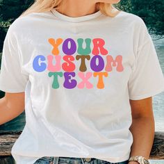 "Your Custom Text Shirt, Personalized Slogan Shirt, Custom Text Shirts, Customized Shirt, Your Own Text Shirt, Personalized T-Shirt, Text Tee SIZE GUIDE  Adult Unisex T Shirts        S : 34\"- 36\" | M : 38\"- 40\" | L : 42\"- 44\" | XL : 46\"- 48\" | XXL : 50\"-52\" |        XXXL : 54\" - 56\" Unisex T-shirts Size Conversion to Women Size      S: UK 8-10 , USA 4-6 , Europe 34-36 | M: UK 12-14 , USA 8-10 ,       Europe 38-40 | L: UK 14-16, USA 10-12 , Europe 40-42 | XL : UK 18-       20 , USA 14 Summer Relaxed Fit T-shirt With Custom Text, Relaxed Fit T-shirt With Name Print For Summer, Custom Text Basic Cotton T-shirt, Relaxed Fit T-shirt With Name Print, Pink Cotton T-shirt With Custom Text, Slogan Shirts, Text Shirt, Text Tee, Personalized T Shirts