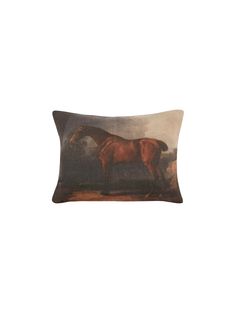 Thoroughbred Horse Pillow 12" x 16" Weston Table Horse Bedding Sets, Horse Bedding, Vintage Western Pillow, Horse Pillow, Horse Throw Pillows, Equestrian Decor, Thoroughbred Horse, Vintage Horse, Thoroughbred