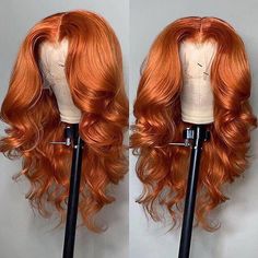 Hair Material:Virgin Human Hair. Hair Texture:Body Wave Color:Ginger Hair (glow in the dark)Hairline:Pre Plucked Natural Hairline Length:12-30 inches Hair Density:150%, 200%Lace Size:13x4, 4x4 lace Hair Quality:Hair is thicker, softer and more durable with features of easy coloring, free tangling, shedding free, full and natural, cuticles facing towards in the same way. Shipment:DHL,Fedex or UPS 3-5 business days. FAQ About this wig product It is 100% human hair wig with swiss lace, elastic band Honey Blond, Long Human Hair Wigs, Wig Styling, Ginger Hair Color, Brazilian Remy Hair, Human Virgin Hair, Colored Wigs, Body Wave Wig, Body Wave Hair