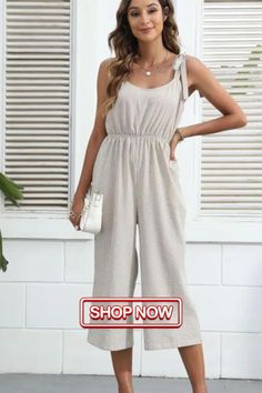 New Women's Solid Color Sexy Sleeveless Slip Jumpsuit New Woman, Jumpsuits For Women, Shop Now, Jumpsuit, Solid Color, Color