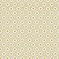 a yellow and white background with an intricate design