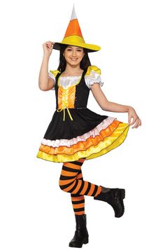 Hat; Dress; Tights Little Miss Candy Corn Witch Toddler Costume Product Description: Hat Dress Tights Manufacturer’s size chart is provided for reference only. Not all costumes are available in all sizes. Returns: To conduct a return, please open a return request through eBay. You will then receive return instructions. Most returns are processed within 1 week from the day we get it back. You will receive an email confirmation when the return has been processed. Please note that during our peak season (September and October) your return may take a little longer to process. Any shipping charges (original and return shipping) are the buyer’s responsibility. A 20% restocking fee will be applied if: Your order had free shipping. Your order is returned to use as undeliverable, returned to sender Corn Costume, Candy Corn Costume, Candy Corn Witch, Miss Candy, Dress Tights, Popular Costumes, Mens Fashion Business Casual, Theatre Costumes, Toddler Costumes