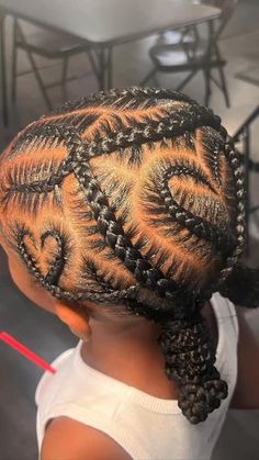 Girls Braided Hairstyles Kids, Kids Cornrow Hairstyles, Daughter Hairstyles, Toddler Braided Hairstyles, Cute Toddler Hairstyles, Girly Hairstyles, Kids Braids, Lil Girl Hairstyles